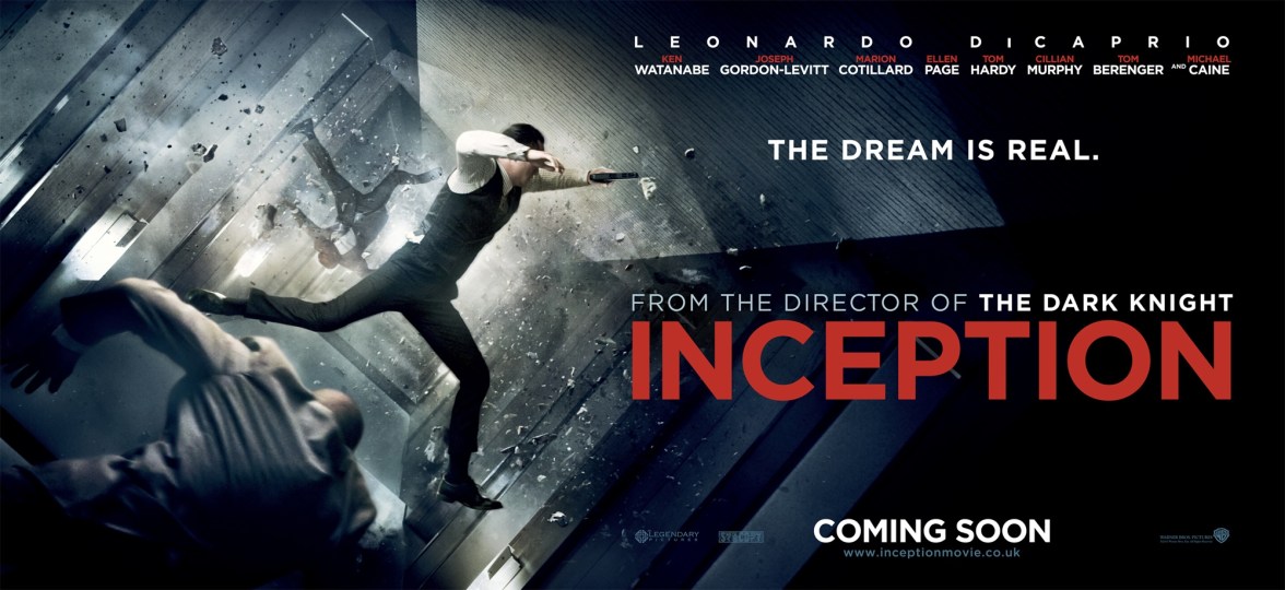 Banner poster for "Inception"