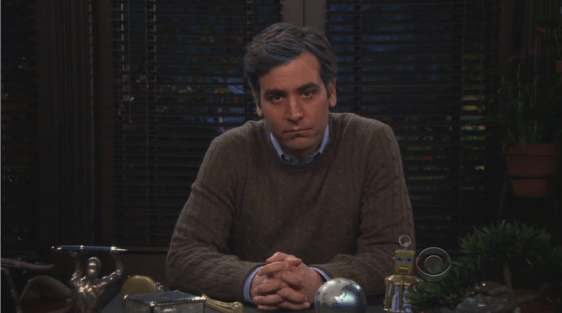 Still from "How I Met Your Mother" - Future Ted