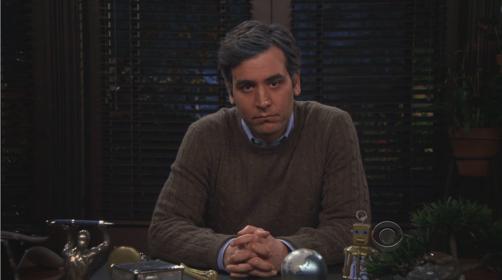 Still from "How I Met Your Mother" - Future Ted