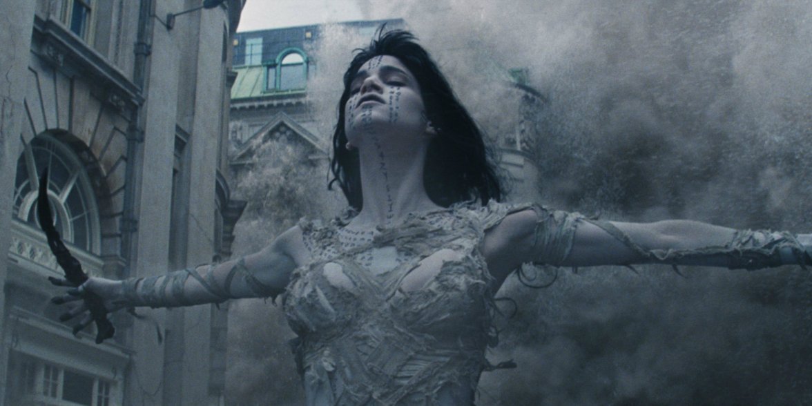 Still from "The Mummy" (2017) with Sofia Boutella