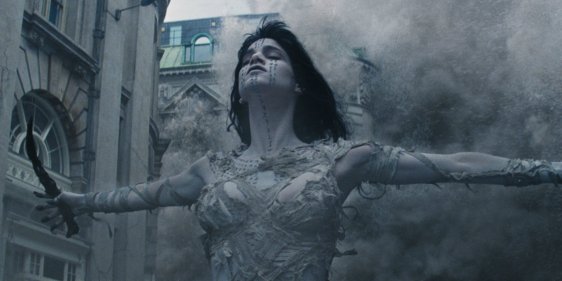 Still from "The Mummy" (2017) with Sofia Boutella