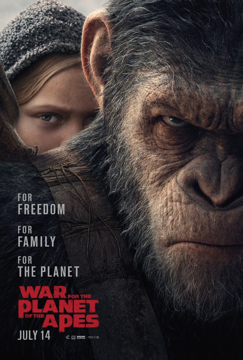Poster for "War for the Planet of the Apes"