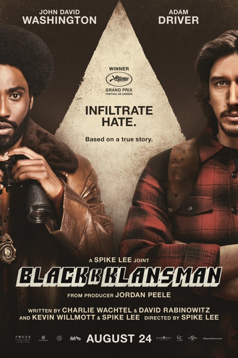 Poster for "BlacKkKlansman"